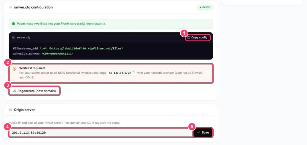 Configuration server.cfg